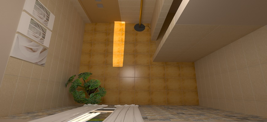 BAGNO AMPIO BEIGE E SAND